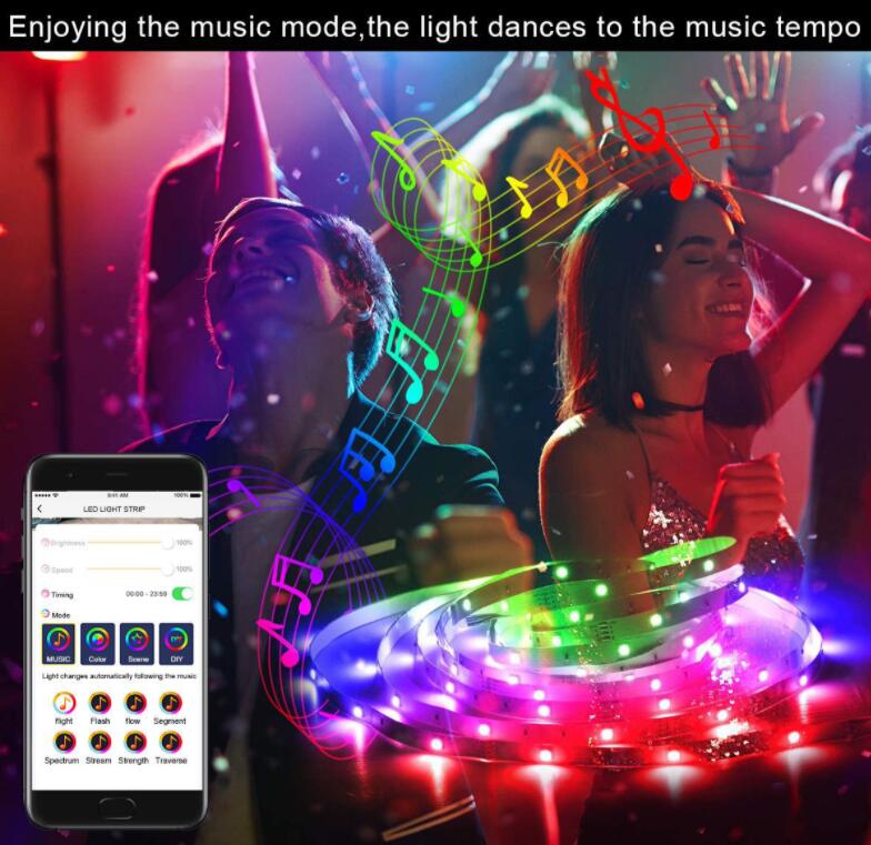 5050 RGB Bluetooth Music Chasing  strip