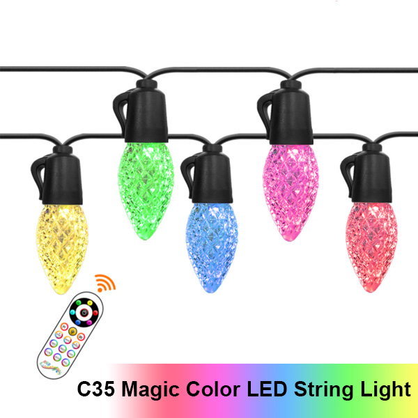C35 RGB outdoor string lights