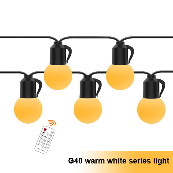 G40 warmwhite led string lights