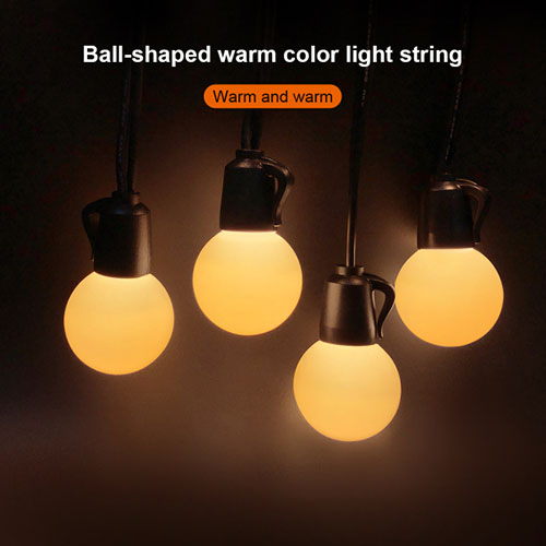 G40 warmwhite led string lights