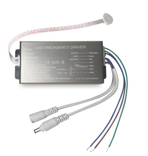 LED Emergency driver with external test button