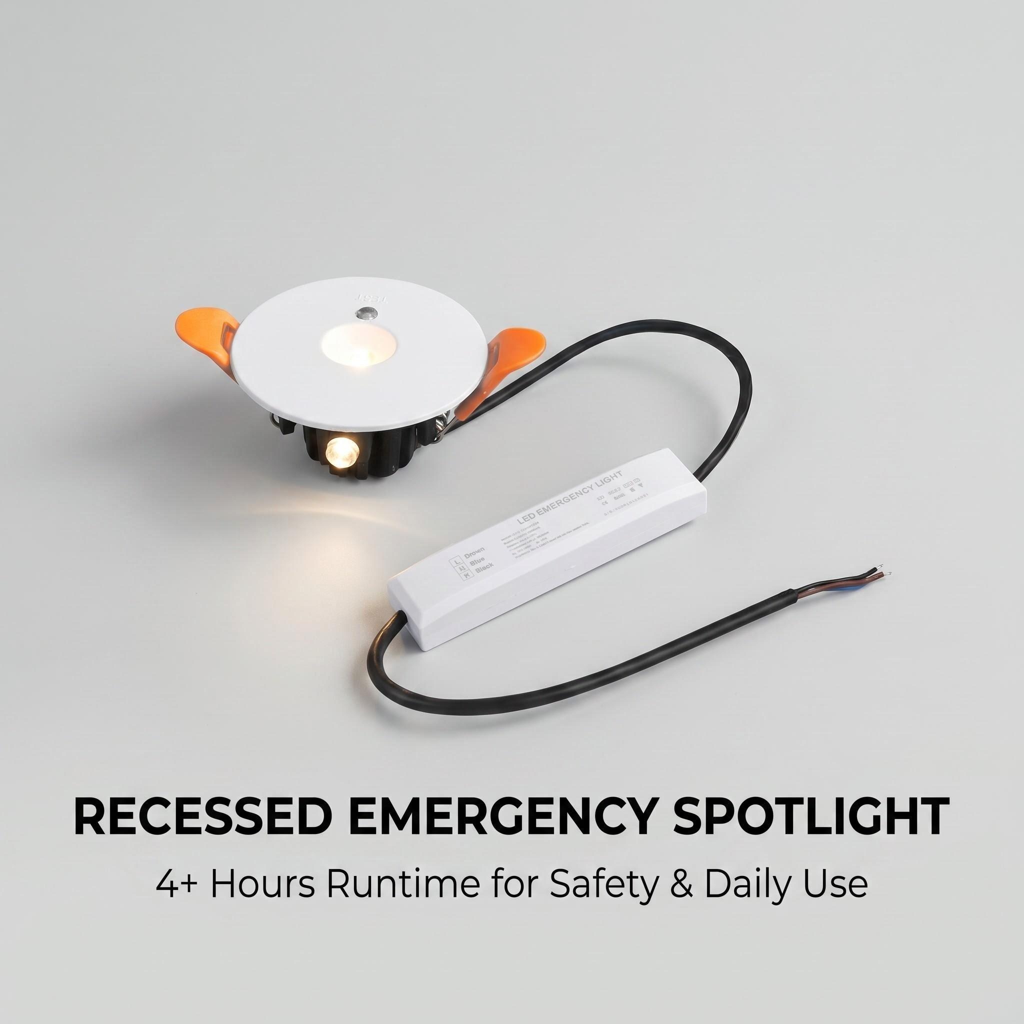 HM-SPT3W-Q: 2-in-1 Architectural Lighting & Emergency Spotlight