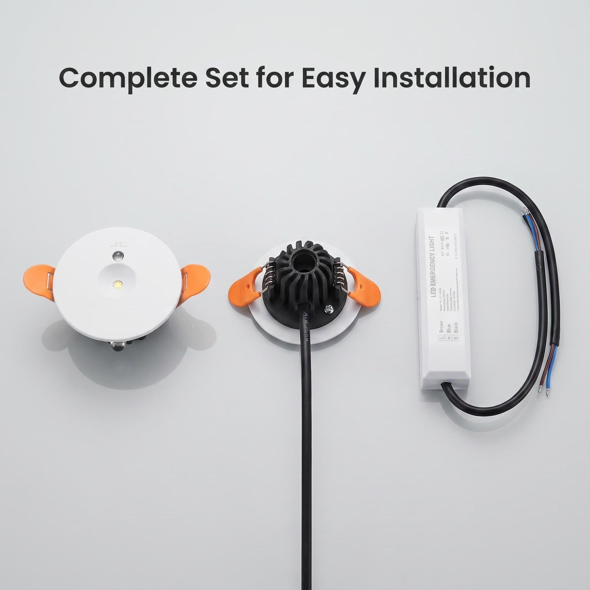 HM-SPT3W-Q: 2-in-1 Architectural Lighting & Emergency Spotlight