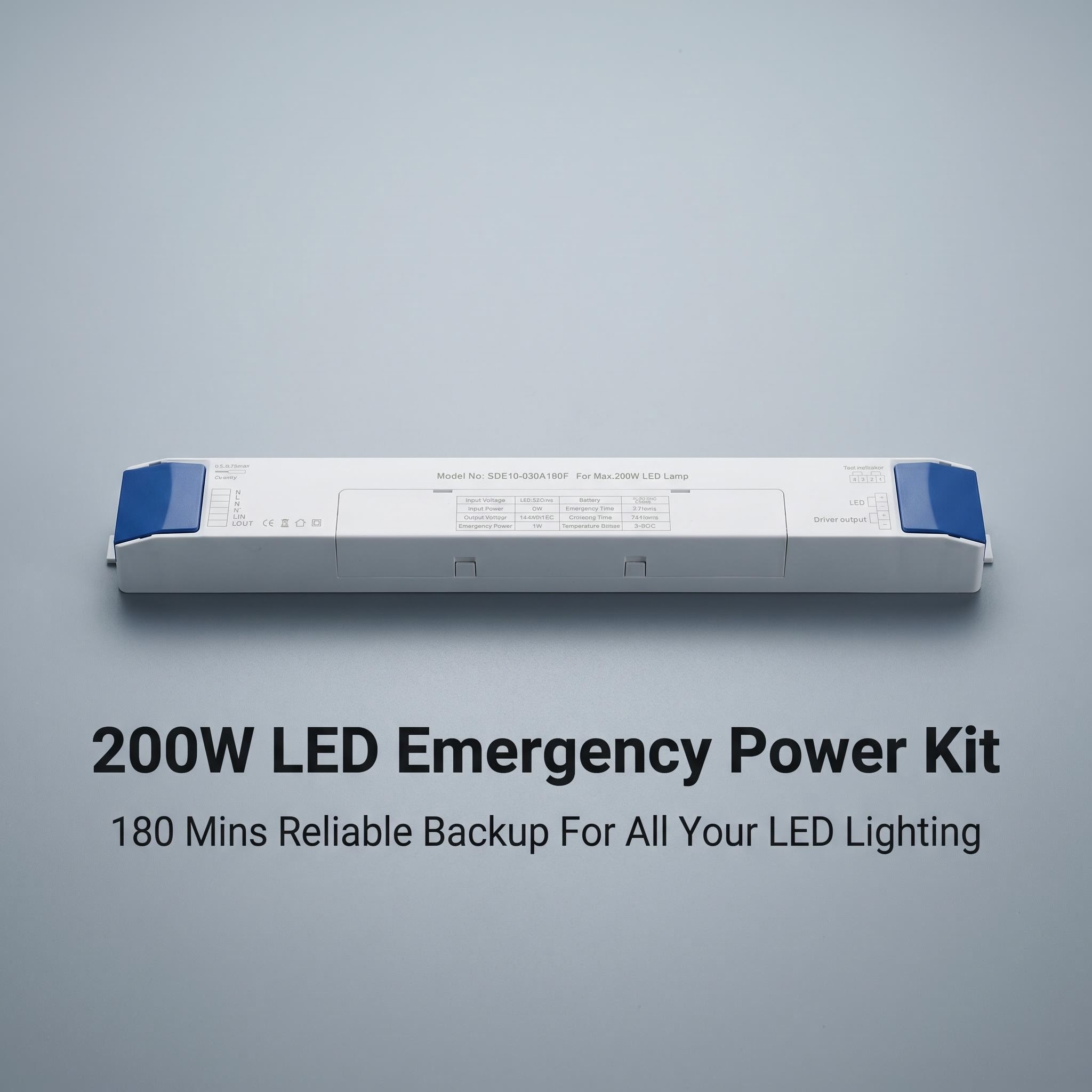 200W Emergency power kit with 3hours emergency duration