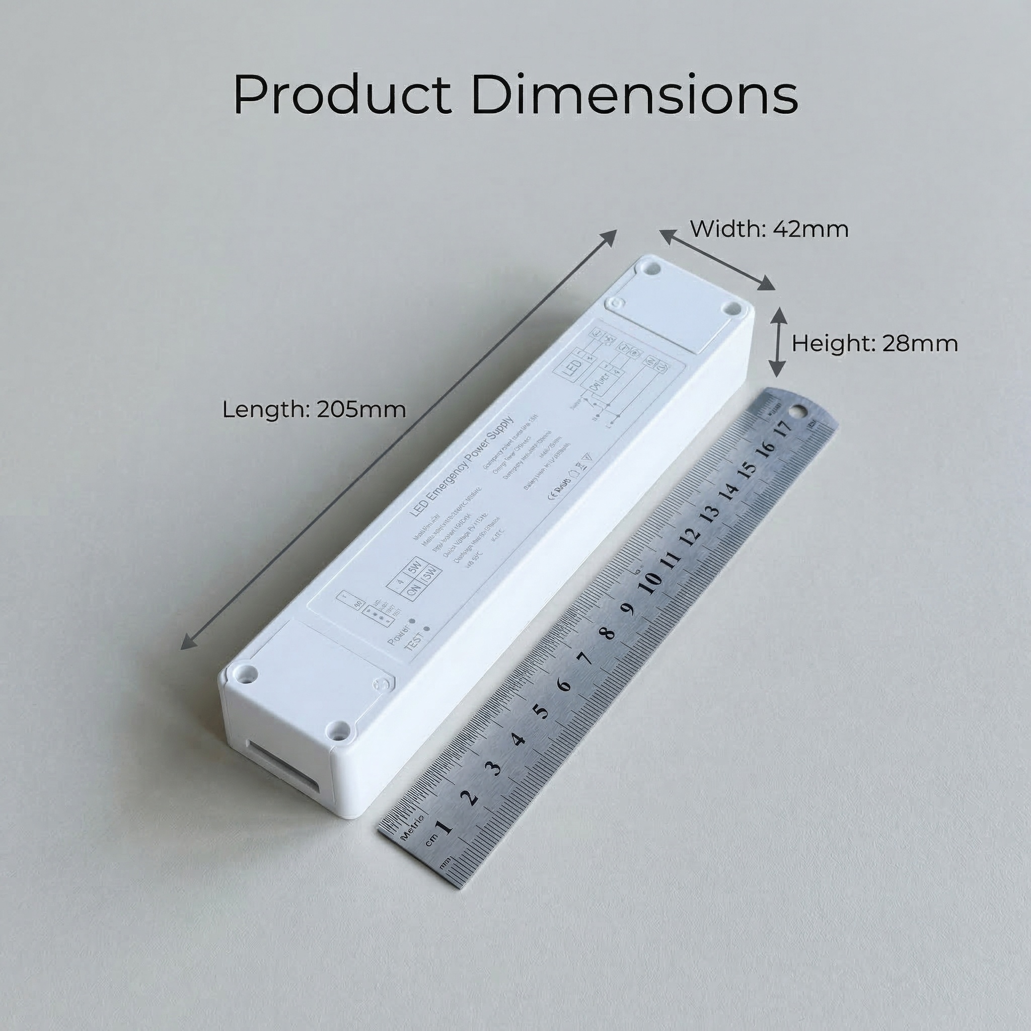 LED Emergency Driver | 8W/15W Power Selection | 90-180min Backup for 15W-100W LED Panels & Downlights EM-15W - Image 5