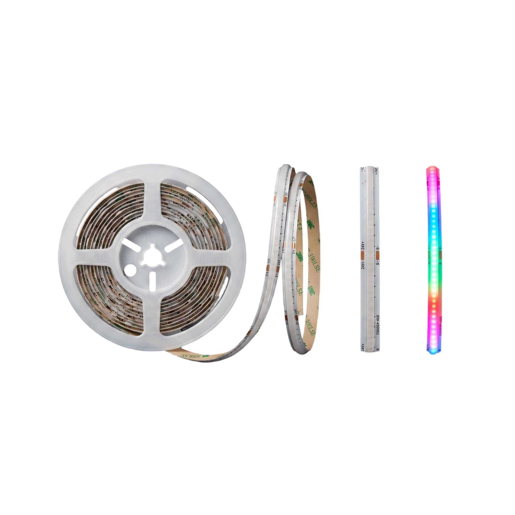 Premium Addressable COB LED Strip Light | RGB RGBW RGBCW | WS2811 WS2814 SPI | Dot-Free Digital Chasing Flexible Tape | DC24V