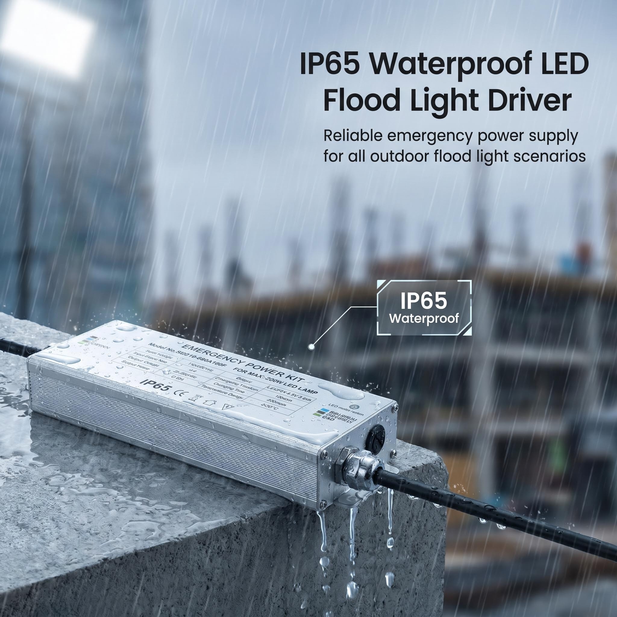 SDE16 Waterproof IP65 Emergency power kit