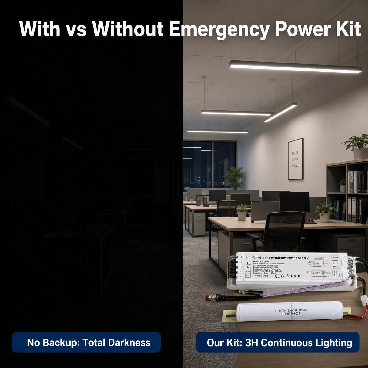 HM-EMK01-P08W 3hours continous lighting
